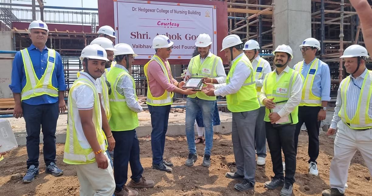 Inauguration at the Dr. Hedgewar College of Nursing building site