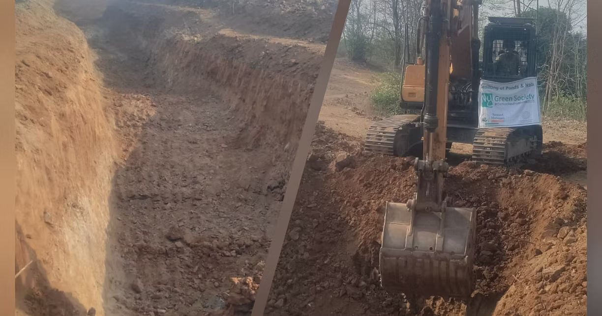 Construction of a water-storage structure with community labour
